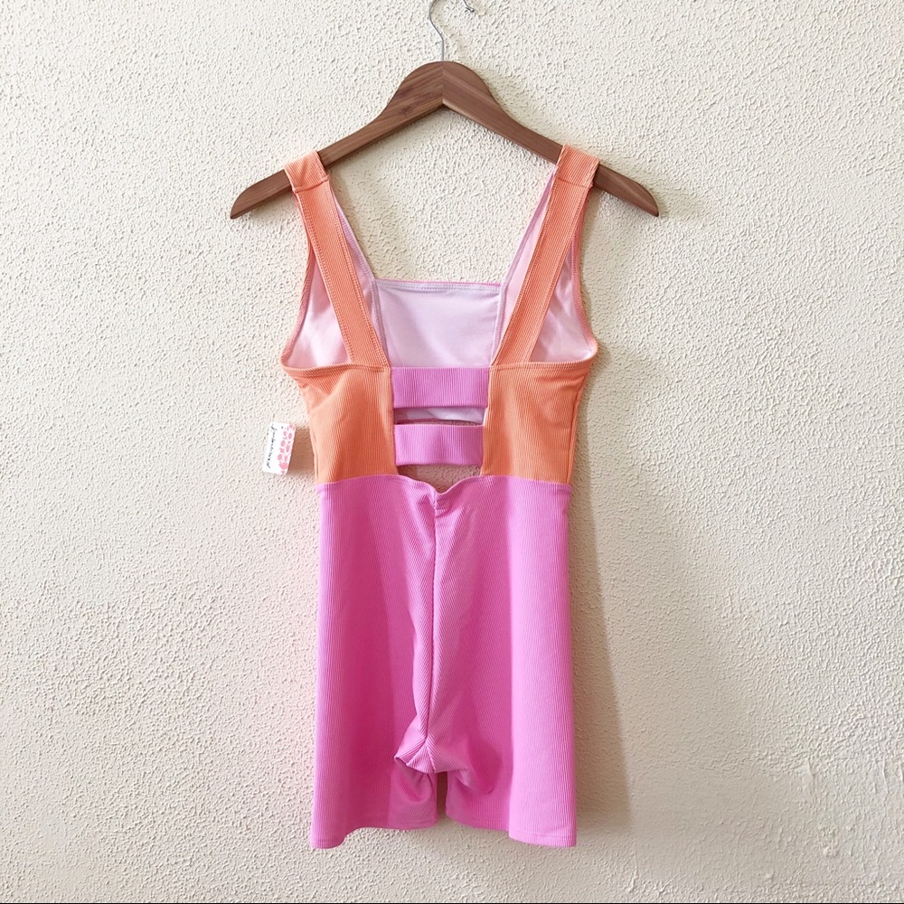 Free People Pink and Orange Jumpsuit - Picture 5 of 6